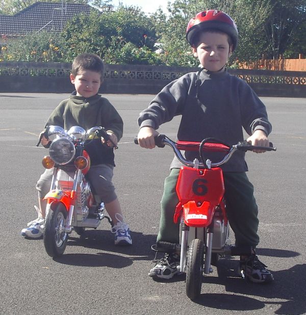 The boys on their bikes